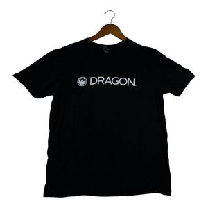 Vintage 90s Dragon Optical Skateboard Black T-Shirt Surf Skate Sz L Sunglasses